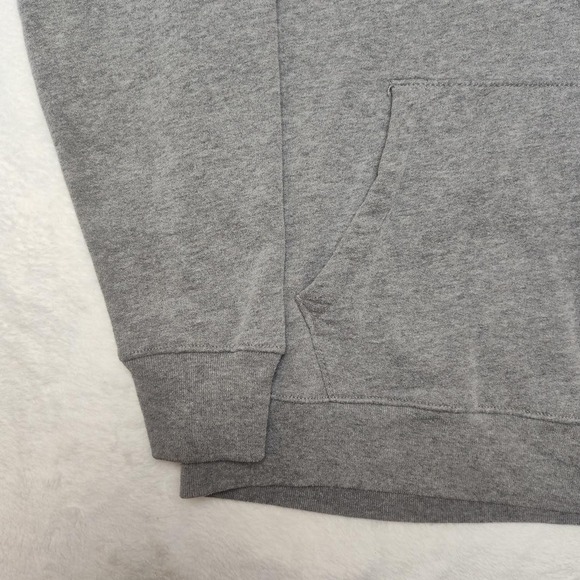 Abercrombie & Fitch Hoodie Mens Large Gray Soft A&F Fleece Pullover Relaxed Fit - Picture 3 of 9
